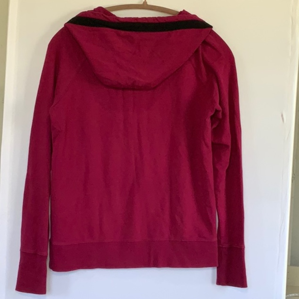 Calvin Klein Maroon 1/4 zip hoodie 1E-0008 - Picture 6 of 7